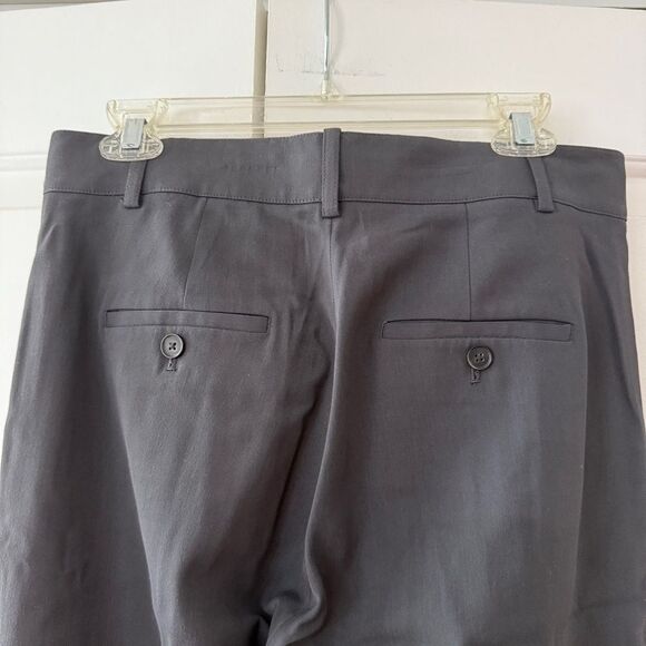 VINCE WIDE LEG TROUSER PANTS GREY NAVY - Picture 5 of 7